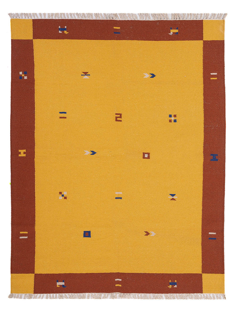 Kelim Teppich - Trendy - 240 x 170 cm - gold