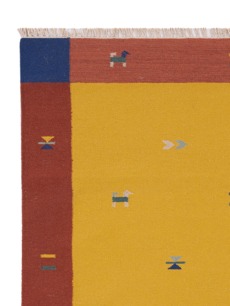 Kelim Teppich - Trendy - 240 x 170 cm - gold