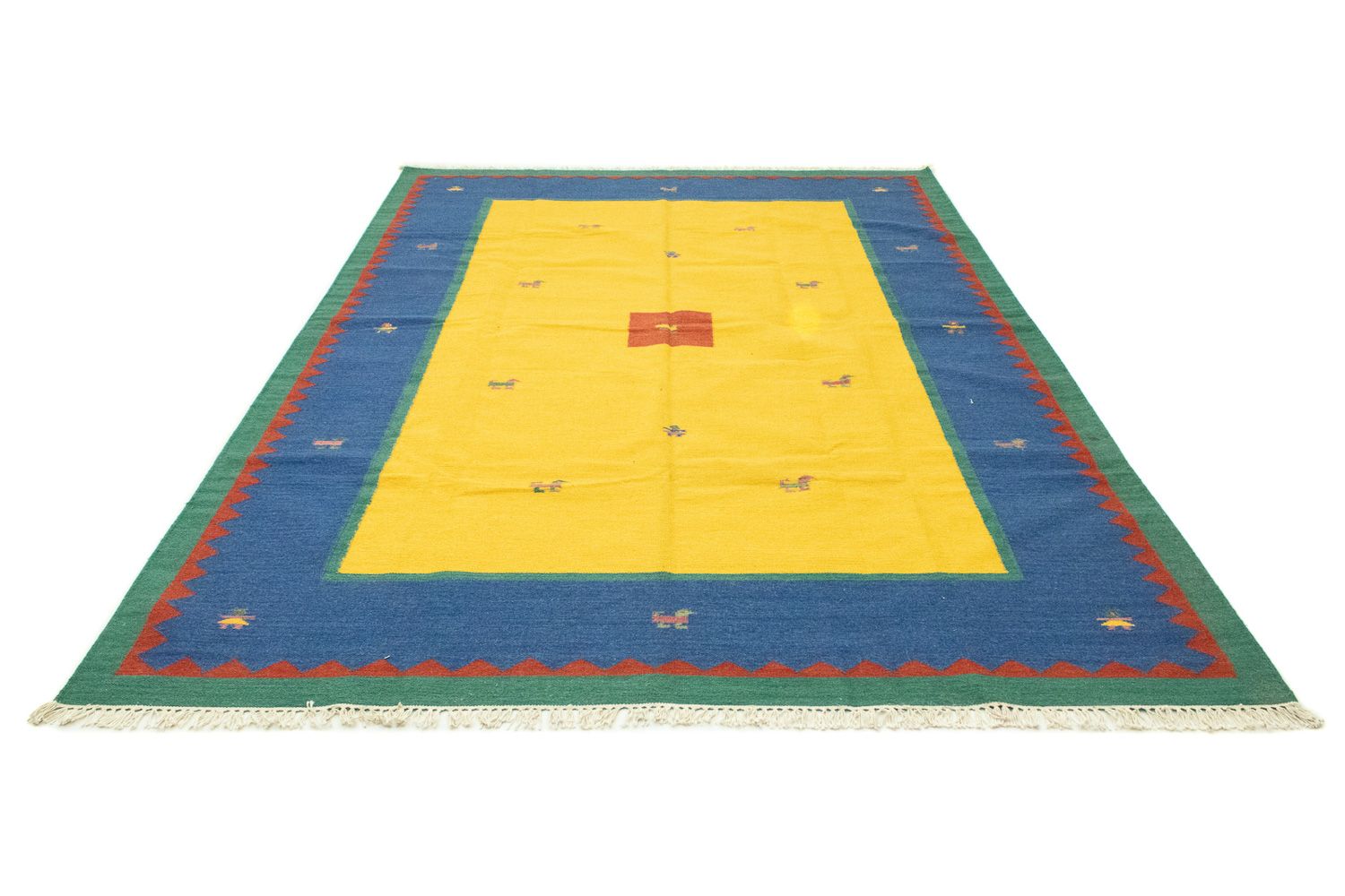 Tapis Kelim - Tendance - 300 x 200 cm - jaune