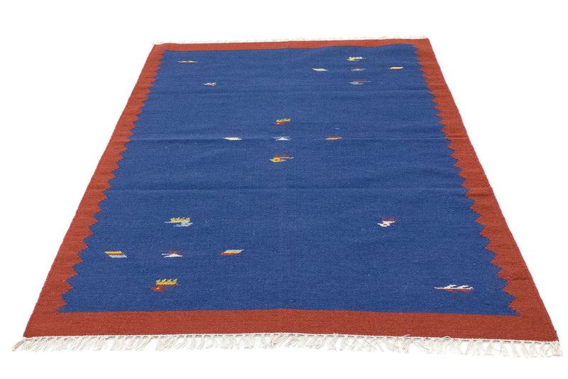 Tapis Kelim - Tendance - 180 x 120 cm - bleu