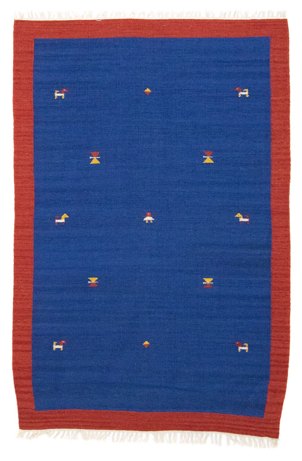 Tapis Kelim - Tendance - 180 x 120 cm - bleu