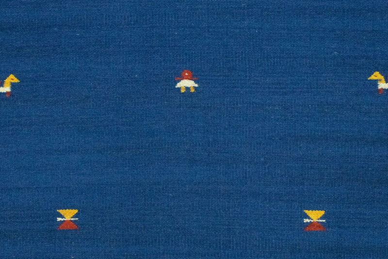 Tapis Kelim - Tendance - 180 x 120 cm - bleu