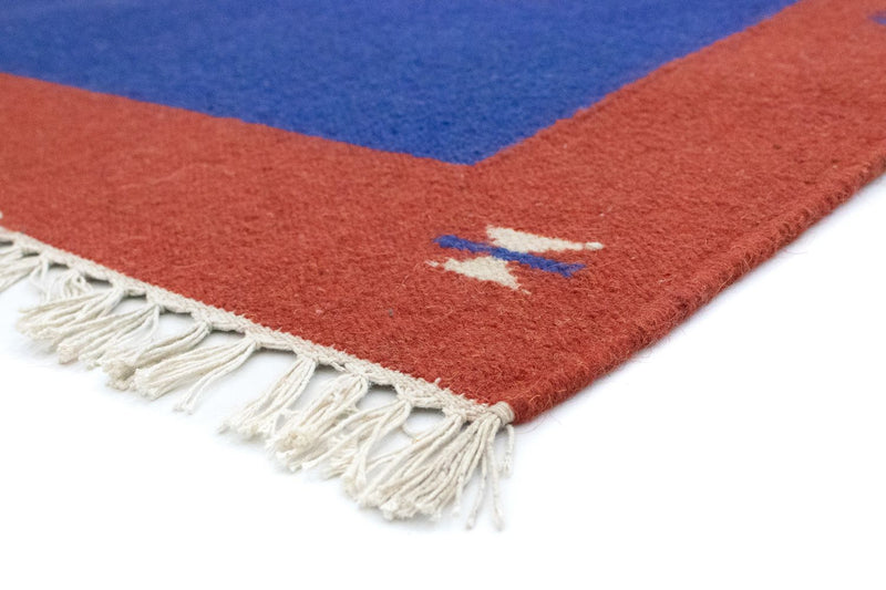 Tapis Kelim - Tendance - 180 x 120 cm - bleu