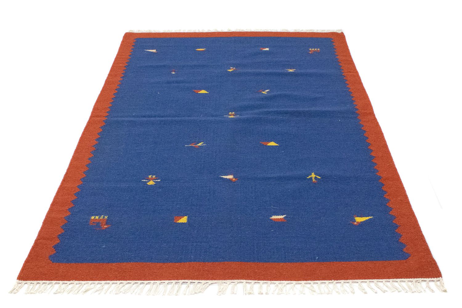 Tapis Kelim - Tendance - 180 x 120 cm - bleu