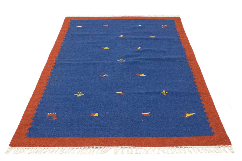 Tapis Kelim - Tendance - 180 x 120 cm - bleu