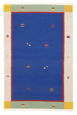 Tapis Kelim - Tendance - 180 x 120 cm - bleu