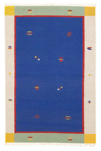 Tapis Kelim - Tendance - 180 x 120 cm - bleu