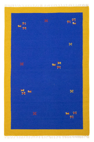 Tapis Kelim - Tendance - 180 x 120 cm - bleu