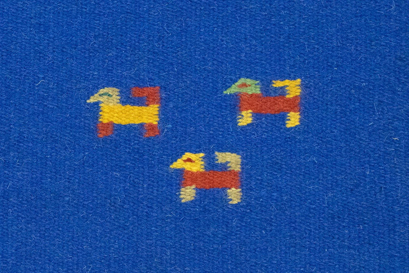 Tapis Kelim - Tendance - 180 x 120 cm - bleu