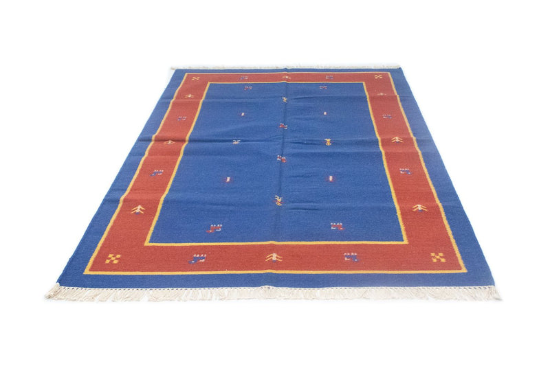 Tapis Kelim - Tendance - 200 x 140 cm - bleu