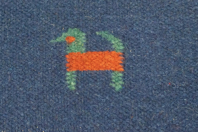 Tapis Kelim - Tendance - 200 x 140 cm - bleu