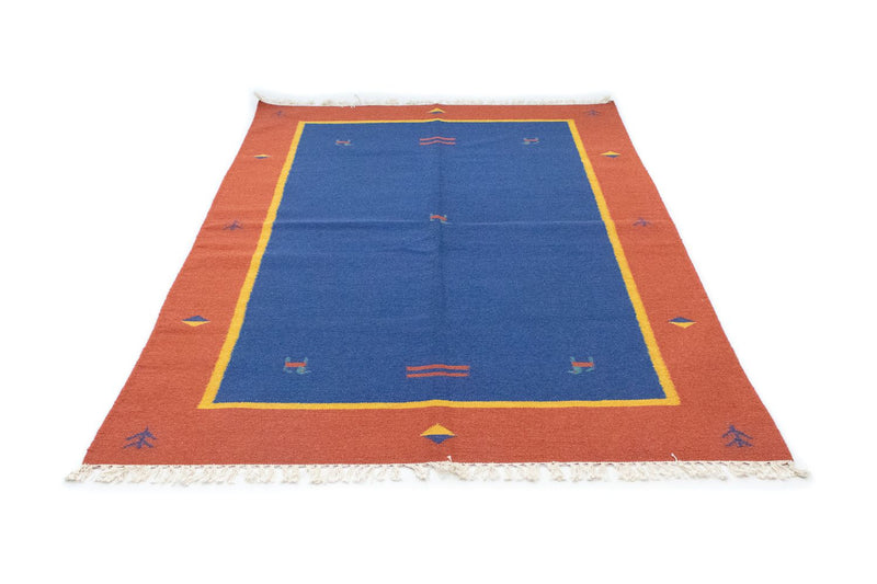 Tapis Kelim - Tendance - 200 x 140 cm - bleu