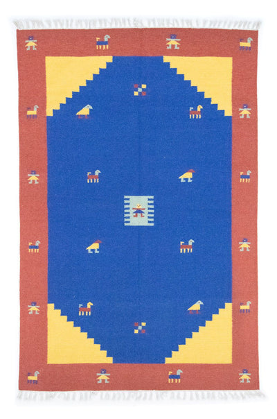 Kilim moderne Tapis 140x200cm - Tapis en laine
