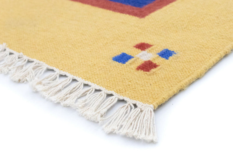 Tapis Kelim - Tendance - 200 x 140 cm - bleu