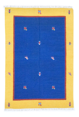 Tapis Kelim - Tendance - 200 x 140 cm - bleu