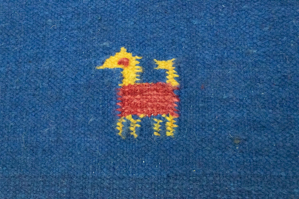 Tapis Kelim - Tendance - 200 x 140 cm - bleu