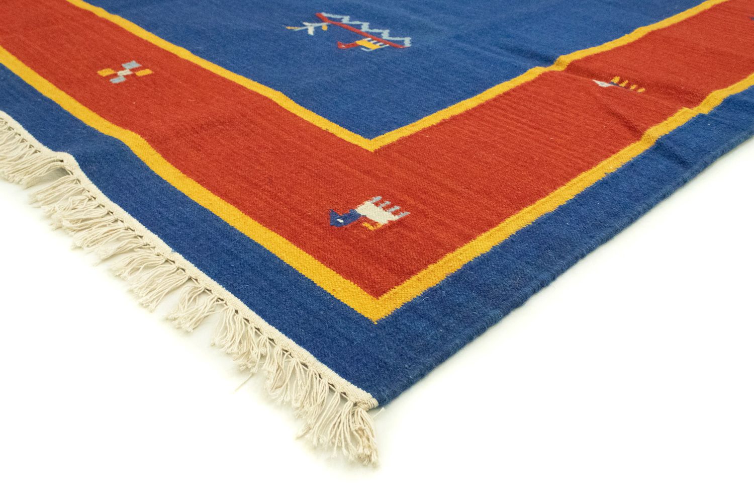 Tapis Kelim - Tendance - 300 x 200 cm - bleu
