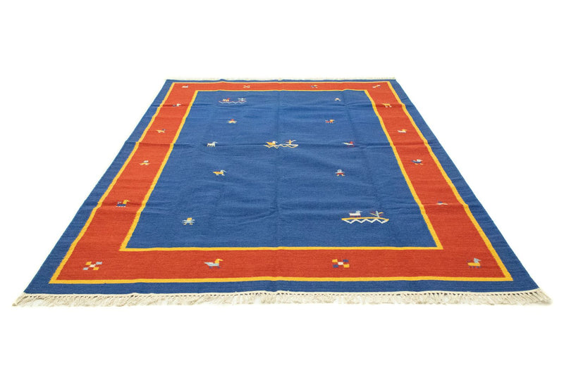 Tapis Kelim - Tendance - 300 x 200 cm - bleu