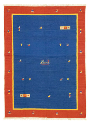 Tapis Kelim - Tendance - 300 x 200 cm - bleu