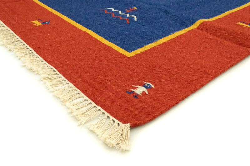 Tapis Kelim - Tendance - 300 x 200 cm - bleu