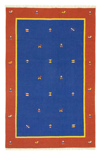 Tapis Kelim - Tendance - 300 x 200 cm - bleu