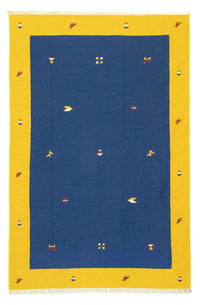 Tapis Kelim - Tendance - 300 x 200 cm - bleu