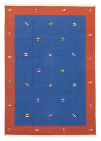 Tapis Kelim - Tendance - 300 x 200 cm - bleu
