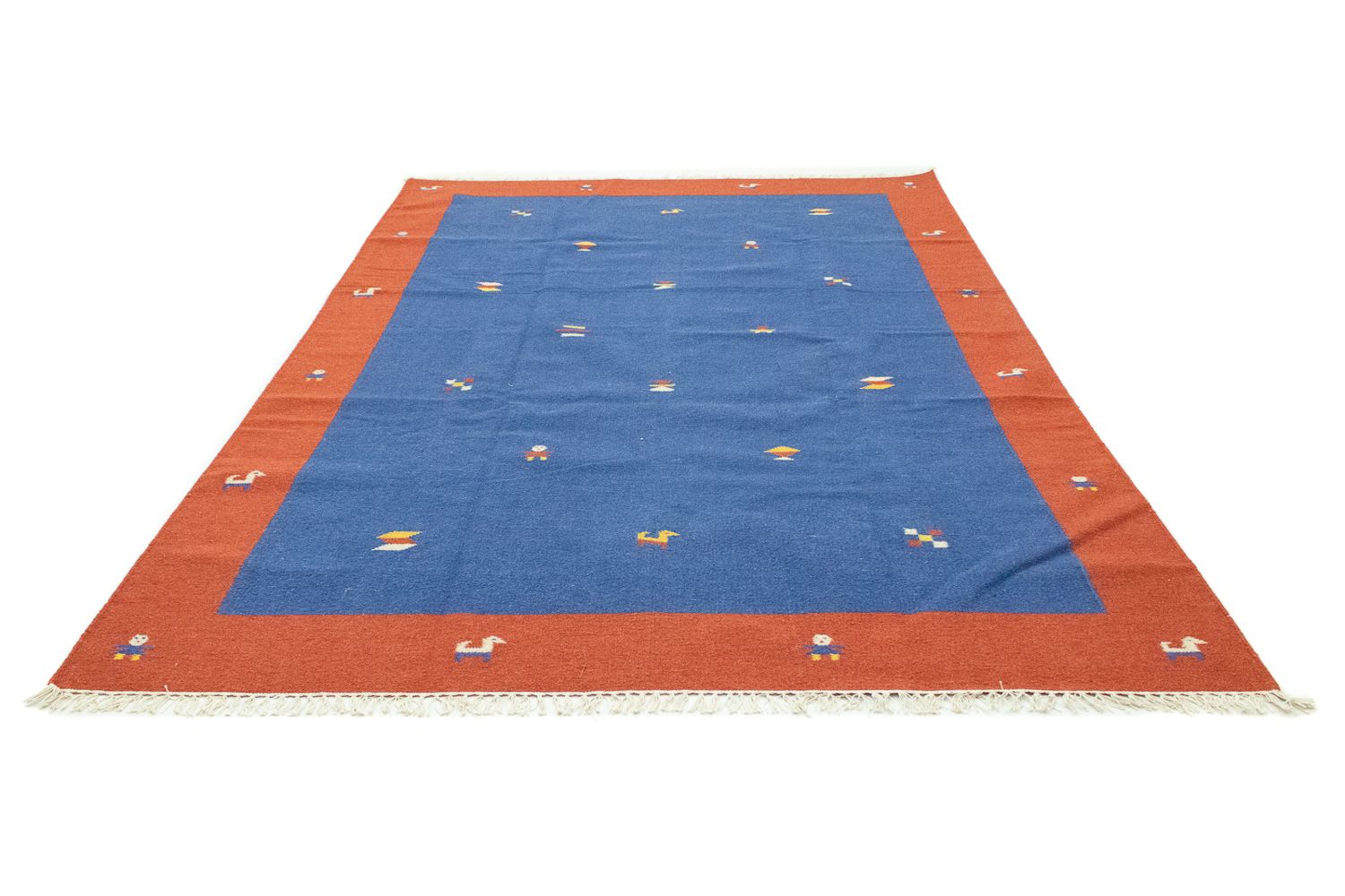 Tapis Kelim - Tendance - 300 x 200 cm - bleu