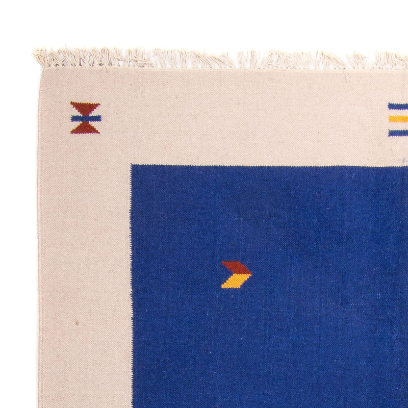 Tapis Kelim - Tendance - 240 x 170 cm - bleu foncé