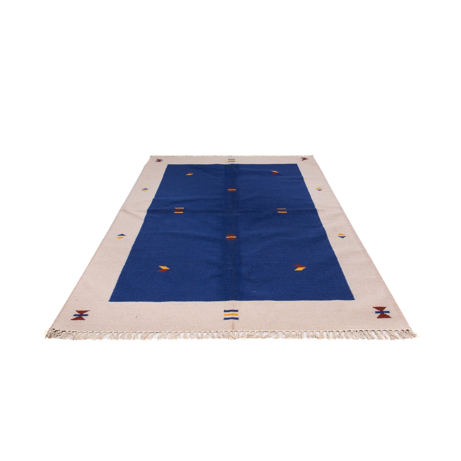 Tapis Kelim - Tendance - 240 x 170 cm - bleu foncé