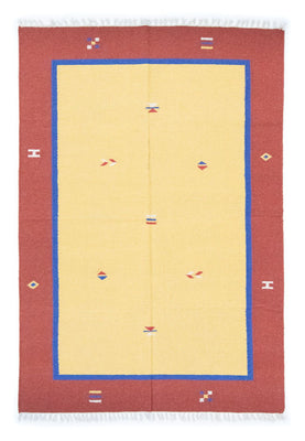 Tapis Kelim - Tendance - 200 x 140 cm - jaune