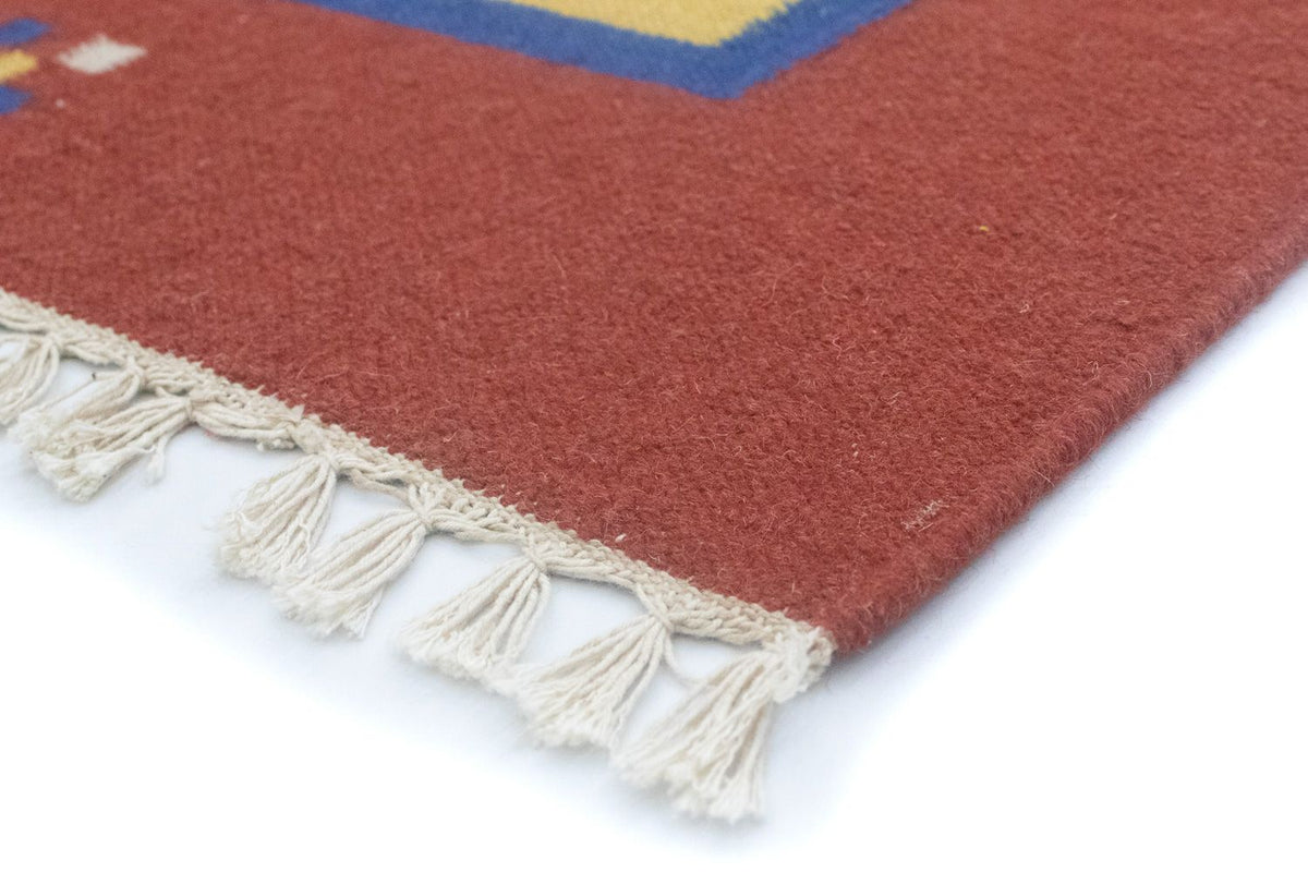 Tapis Kelim - Tendance - 200 x 140 cm - jaune