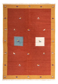 Tapis Kelim - Tendance - 240 x 170 cm - rouge foncé