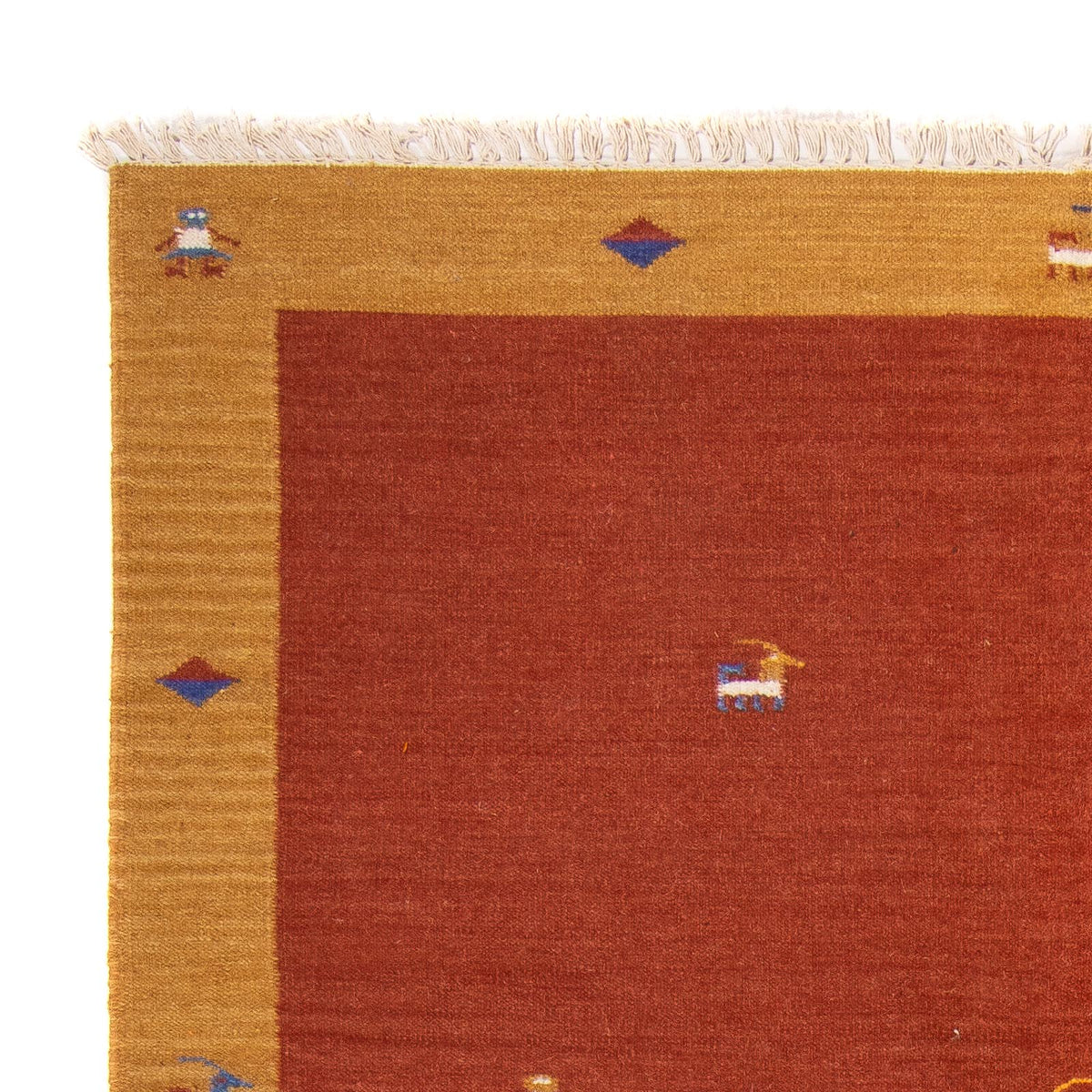 Tapis Kelim - Tendance - 240 x 170 cm - rouge foncé