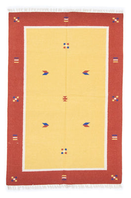 Tapis Kelim - Tendance - 200 x 140 cm - jaune