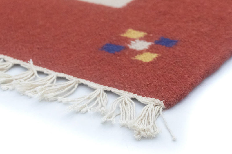Tapis Kelim - Tendance - 200 x 140 cm - jaune