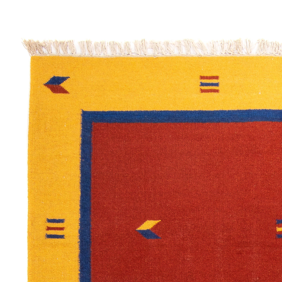 Tapis Kelim - Tendance - 240 x 170 cm - rouge foncé