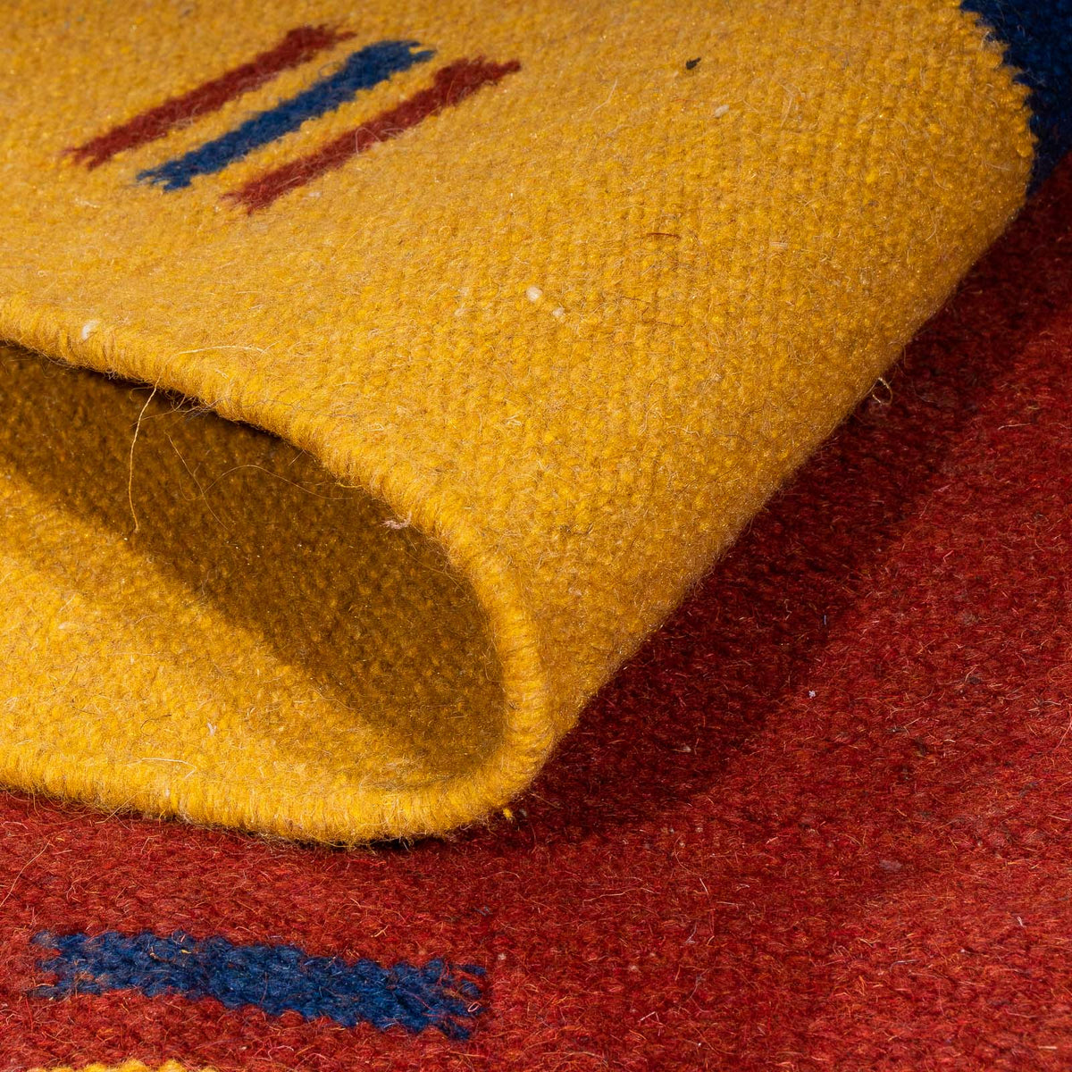 Tapis Kelim - Tendance - 240 x 170 cm - rouge foncé