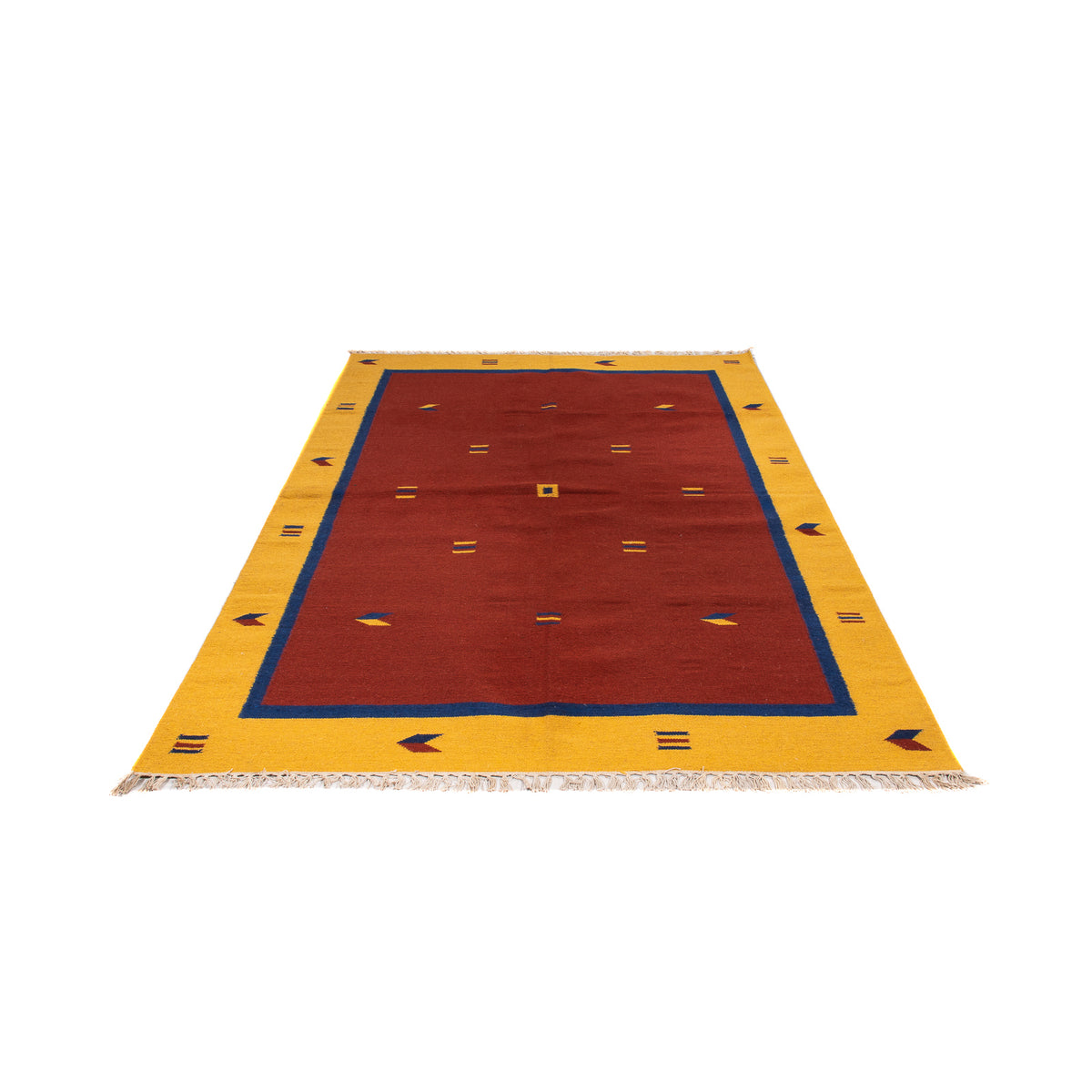 Tapis Kelim - Tendance - 240 x 170 cm - rouge foncé