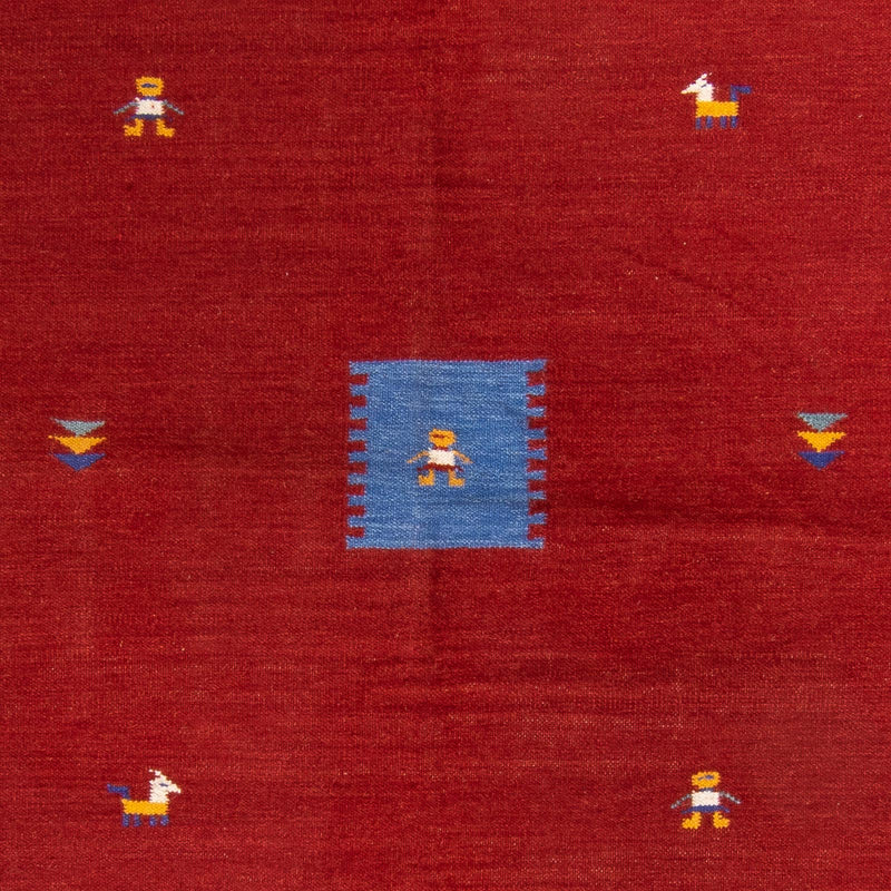 Tapis Kelim - Tendance - 240 x 170 cm - rouge foncé