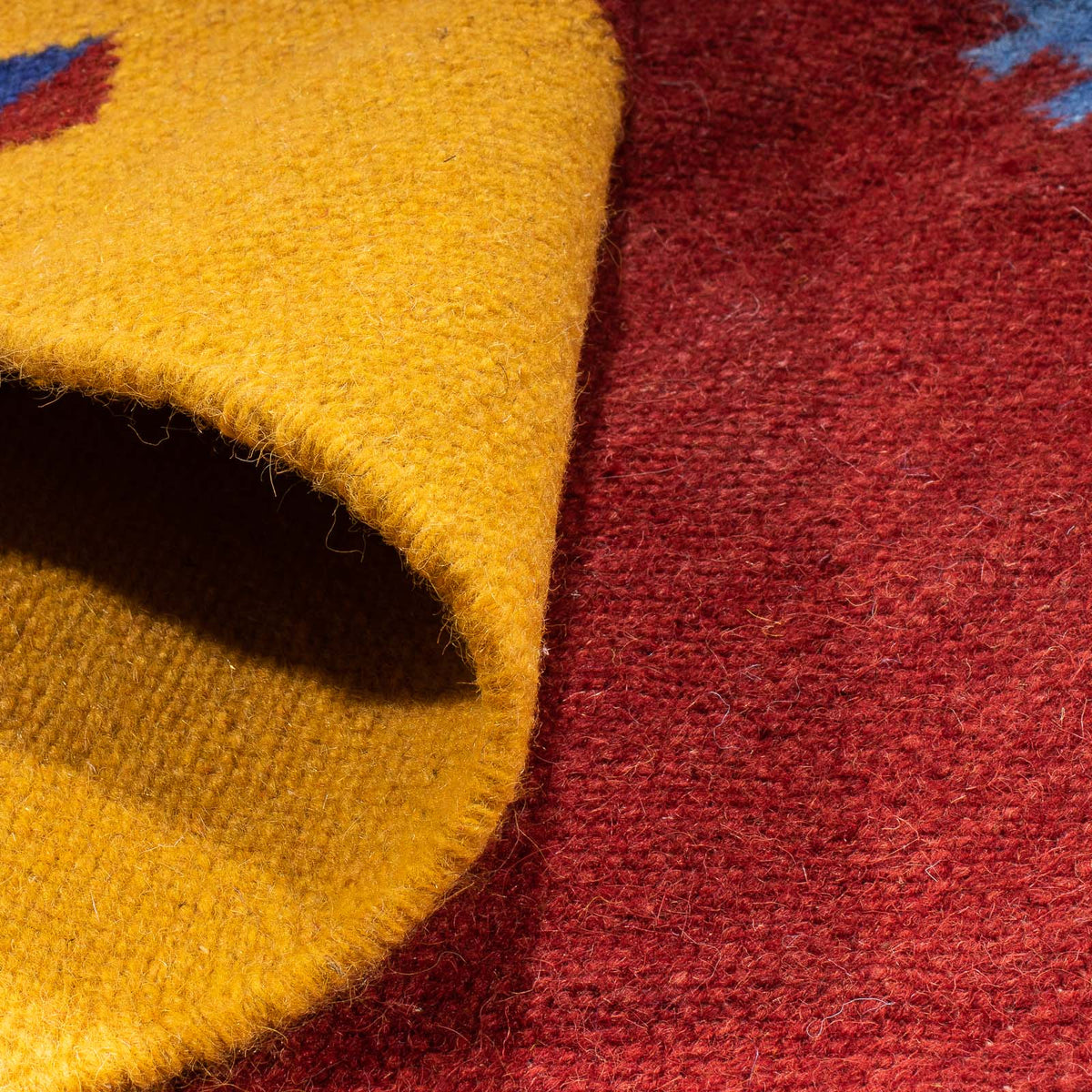 Tapis Kelim - Tendance - 240 x 170 cm - rouge foncé