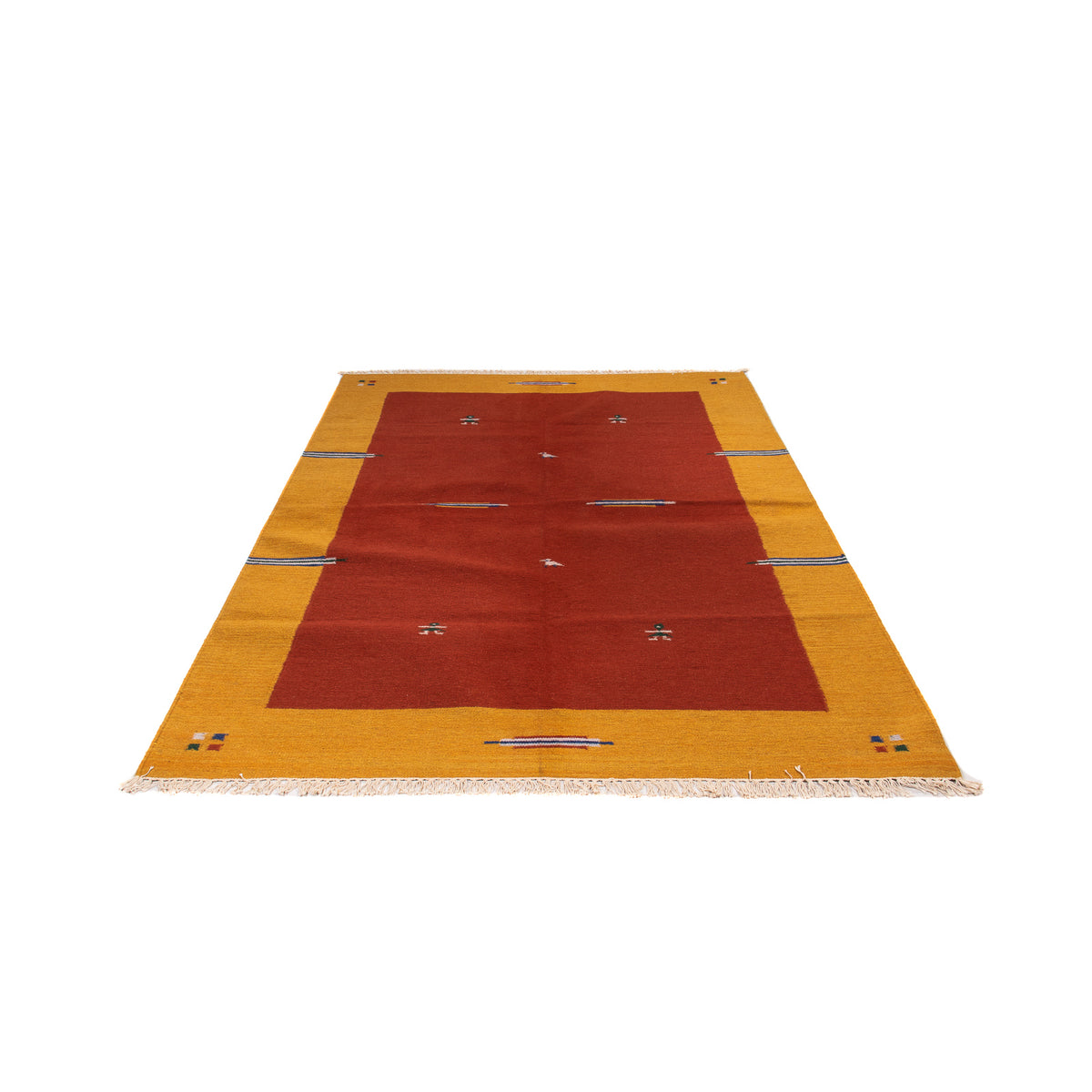 Tapis Kelim - Tendance - 240 x 170 cm - rouge foncé