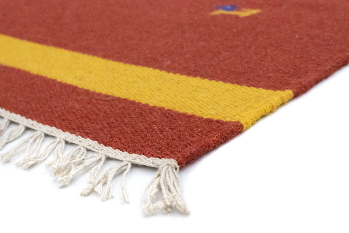 Tapis Kelim - Tendance - 180 x 120 cm - rouille
