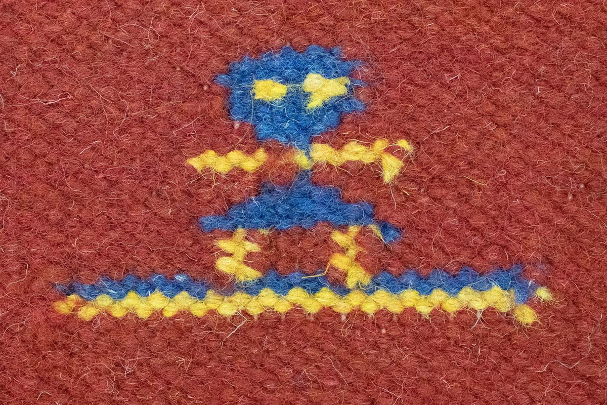 Tapis Kelim - Tendance - 200 x 140 cm - rouge