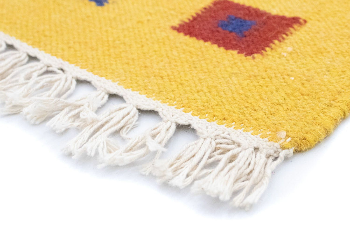 Tapis Kelim - Tendance - 200 x 140 cm - rouge