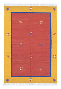 Tapis Kelim - Tendance - 200 x 140 cm - rouge