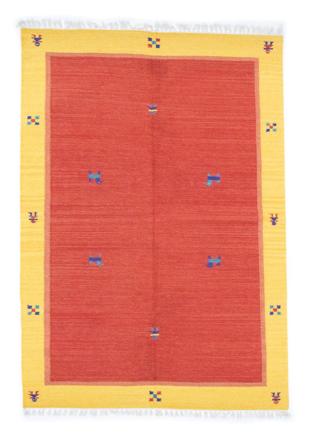 Tapis Kelim - Tendance - 200 x 140 cm - rouge