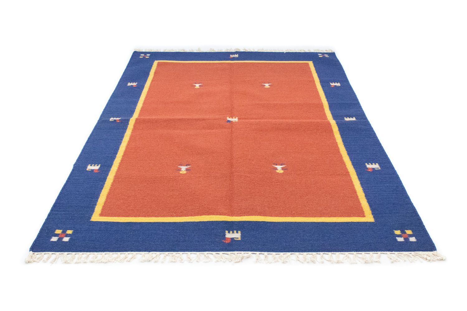 Tapis Kelim - Tendance - 200 x 140 cm - orange