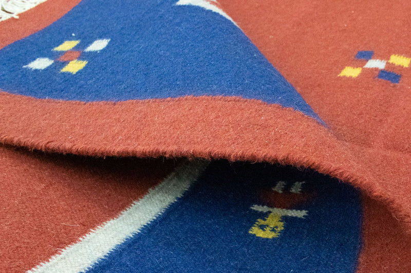 Tapis Kelim - Tendance - 200 x 140 cm - orange
