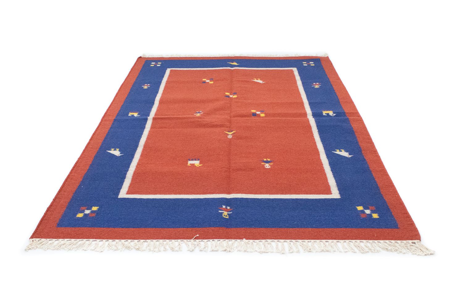 Tapis Kelim - Tendance - 200 x 140 cm - orange